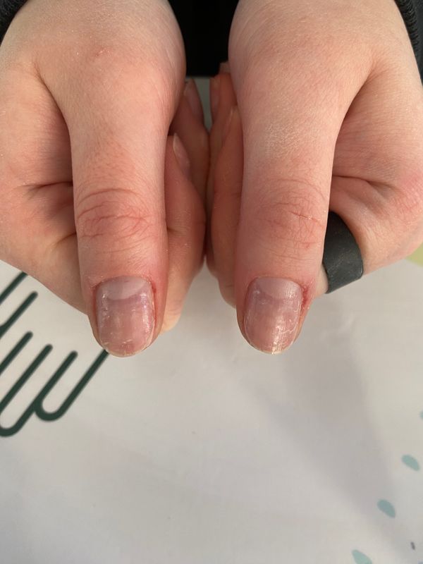 Маникюр, бесцветный, глянцевый, однотон, снятие гель лака