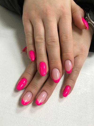 дизайн, глянцевый, нюд, френч, разные цвета, розовый бледный, розовый, комбинированный