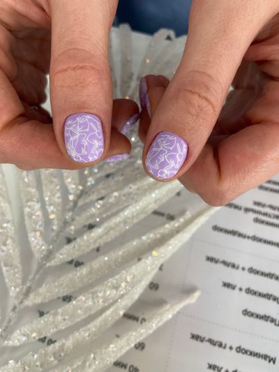 дизайн, глянцевый, нюд, кролик, сиреневый, светлый