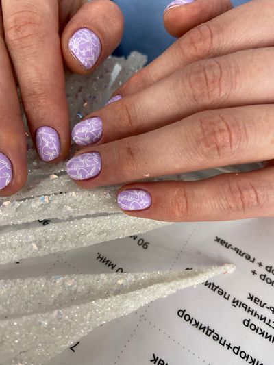 дизайн, глянцевый, нюд, кролик, сиреневый, светлый