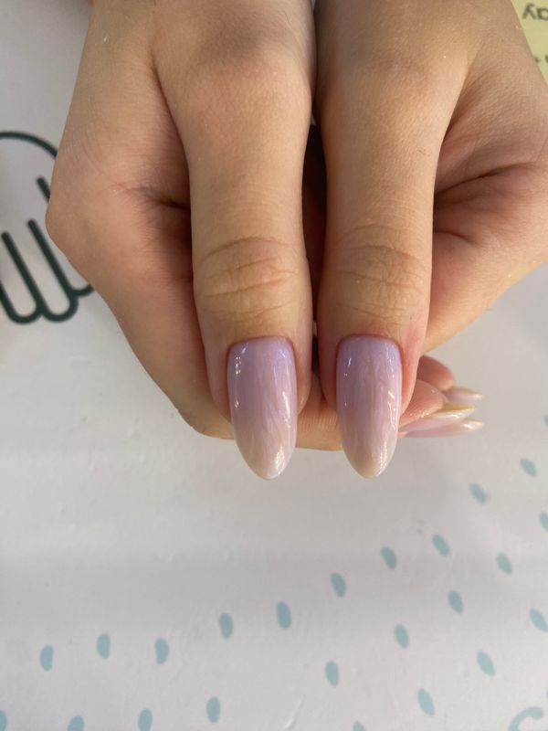 глянцевый, перламутр, лак с блестками, однотон, Маникюр, на каждый день, нежный