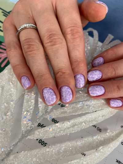 дизайн, глянцевый, нюд, кролик, сиреневый, светлый