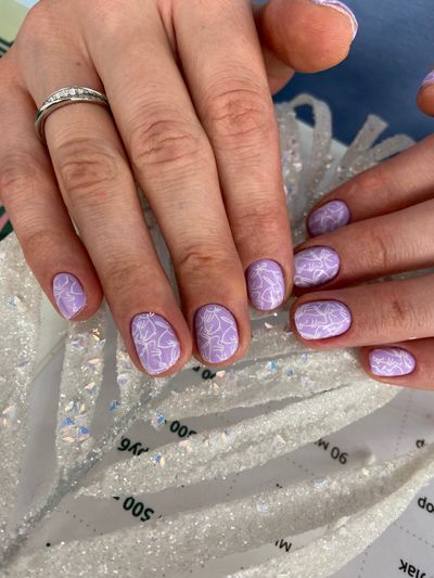 дизайн, глянцевый, нюд, кролик, сиреневый, светлый