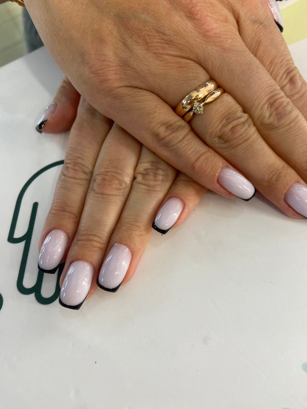 Маникюр, заусеницы, перламутр, на каждый день, глянцевый, дизайн, френч, оригинальный