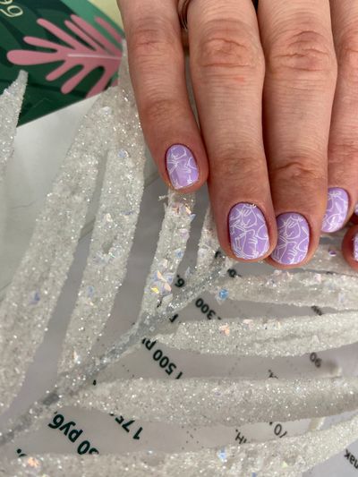 дизайн, глянцевый, нюд, кролик, сиреневый, светлый