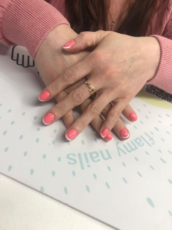 Маникюр, разная длинна, розовый, глянцевый, дизайн, френч, классический, нюд, на каждый день