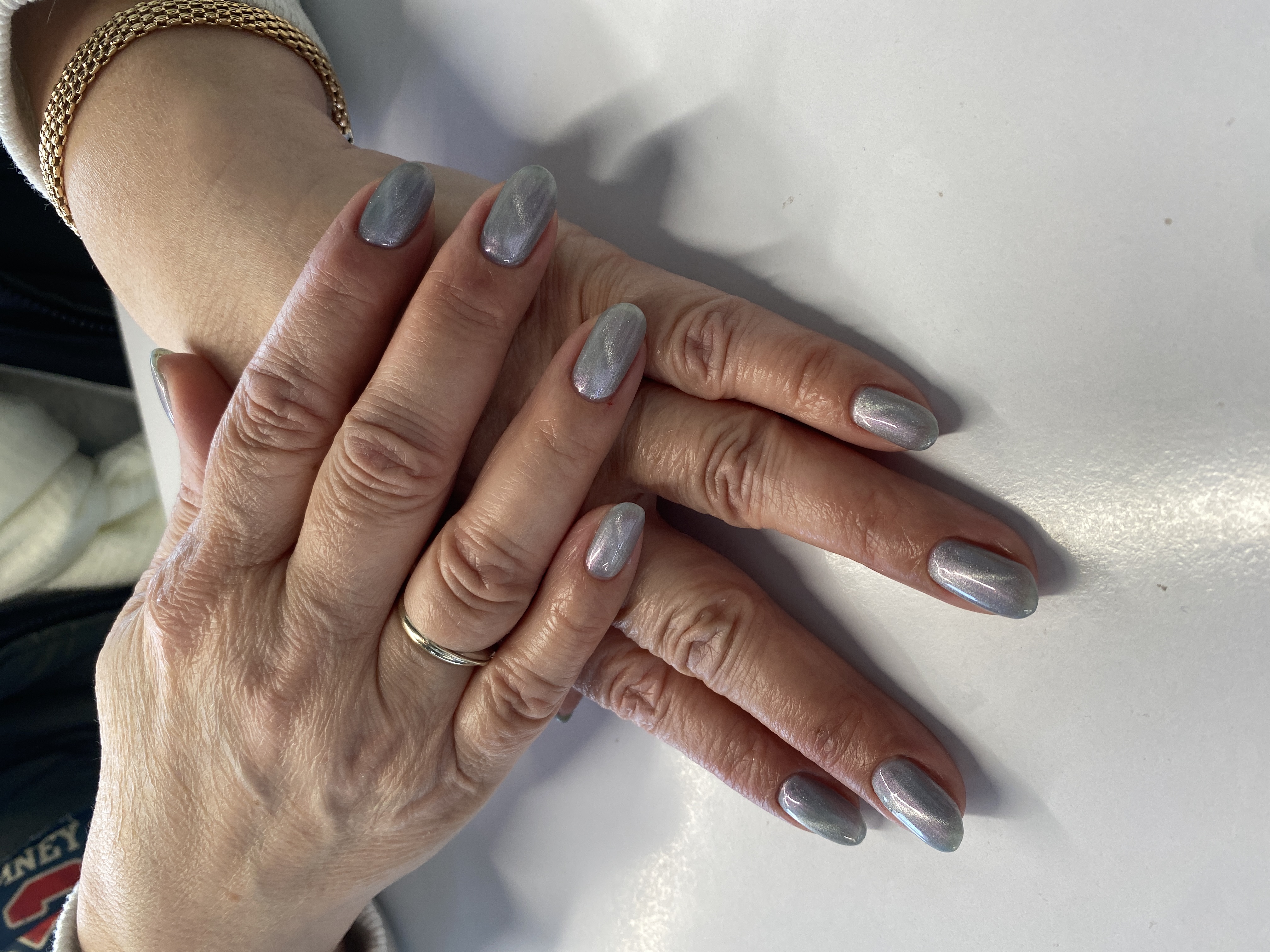 лак с блестками, однотон, Маникюр, на каждый день, серый