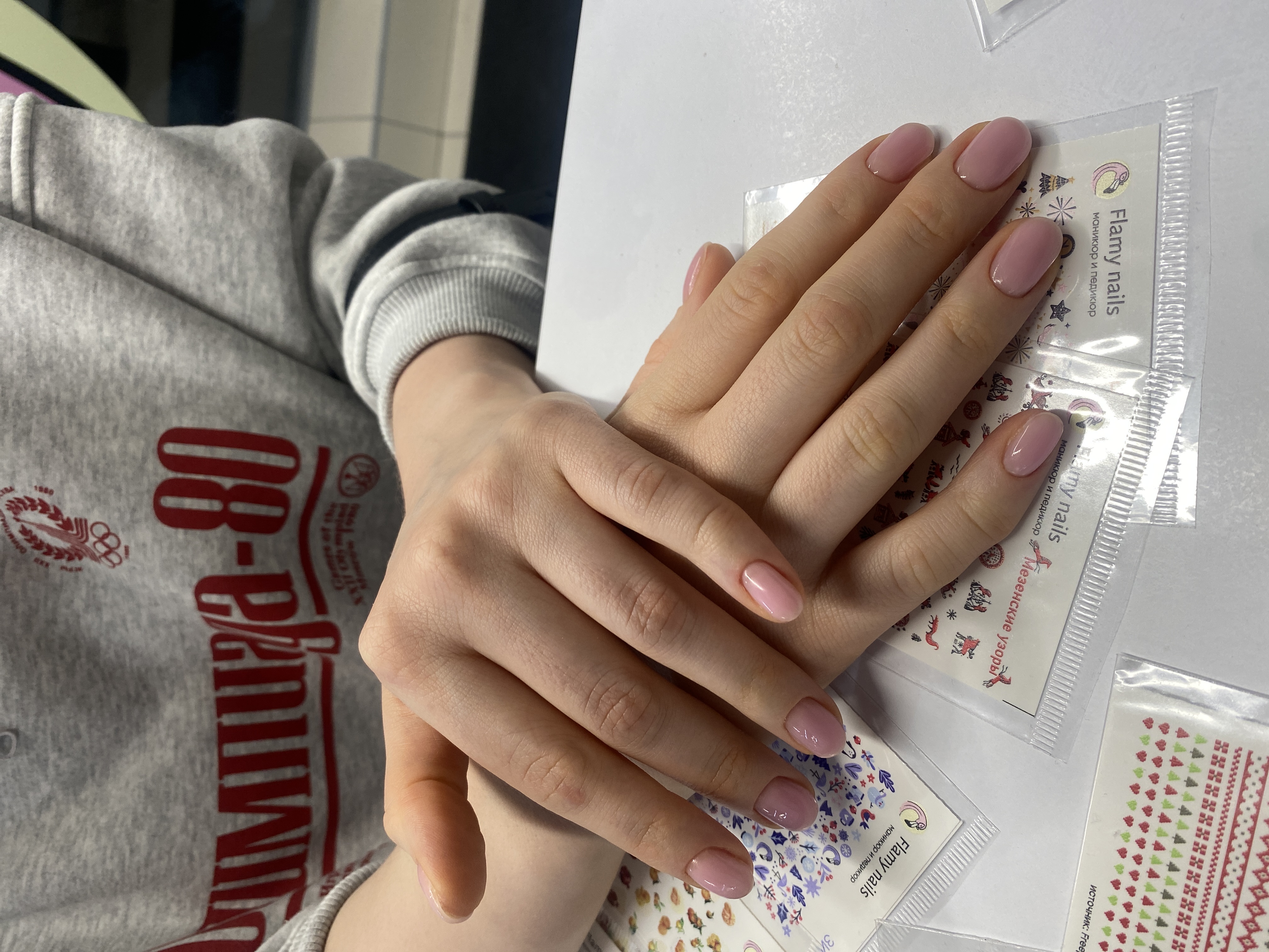 нюд, на каждый день, однотон, Маникюр, пудровый, нежный