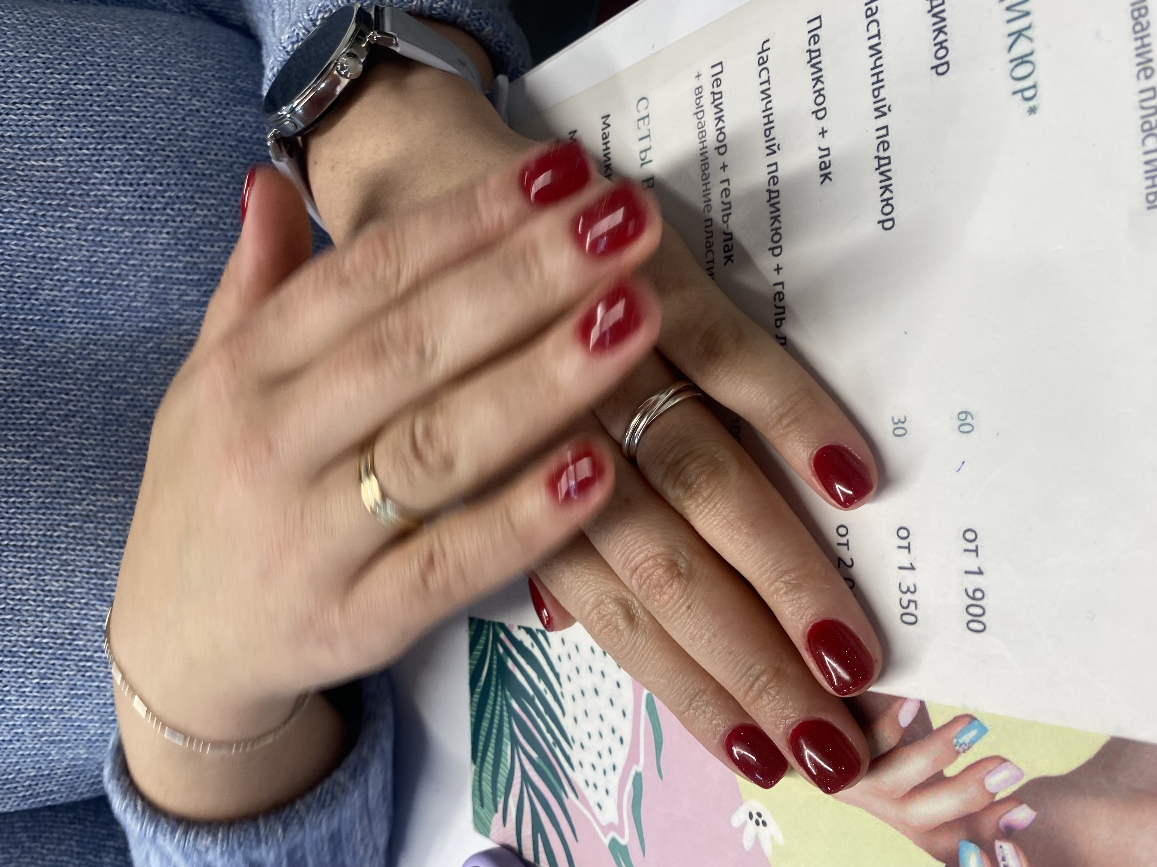 лак с блестками, однотон, Маникюр, бордовый, на каждый день