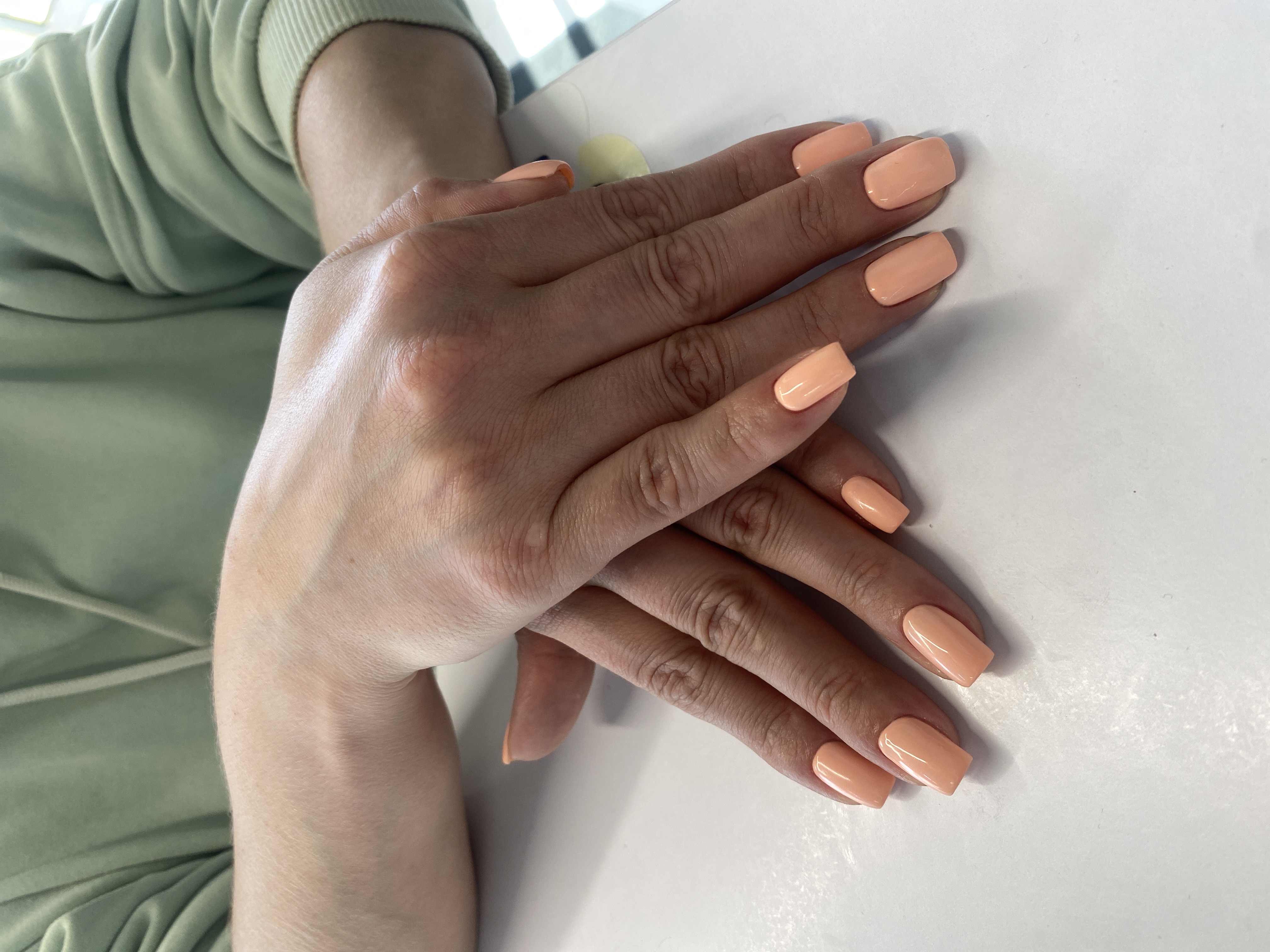 на каждый день, нюд, Маникюр, однотон, кремовый, нежный