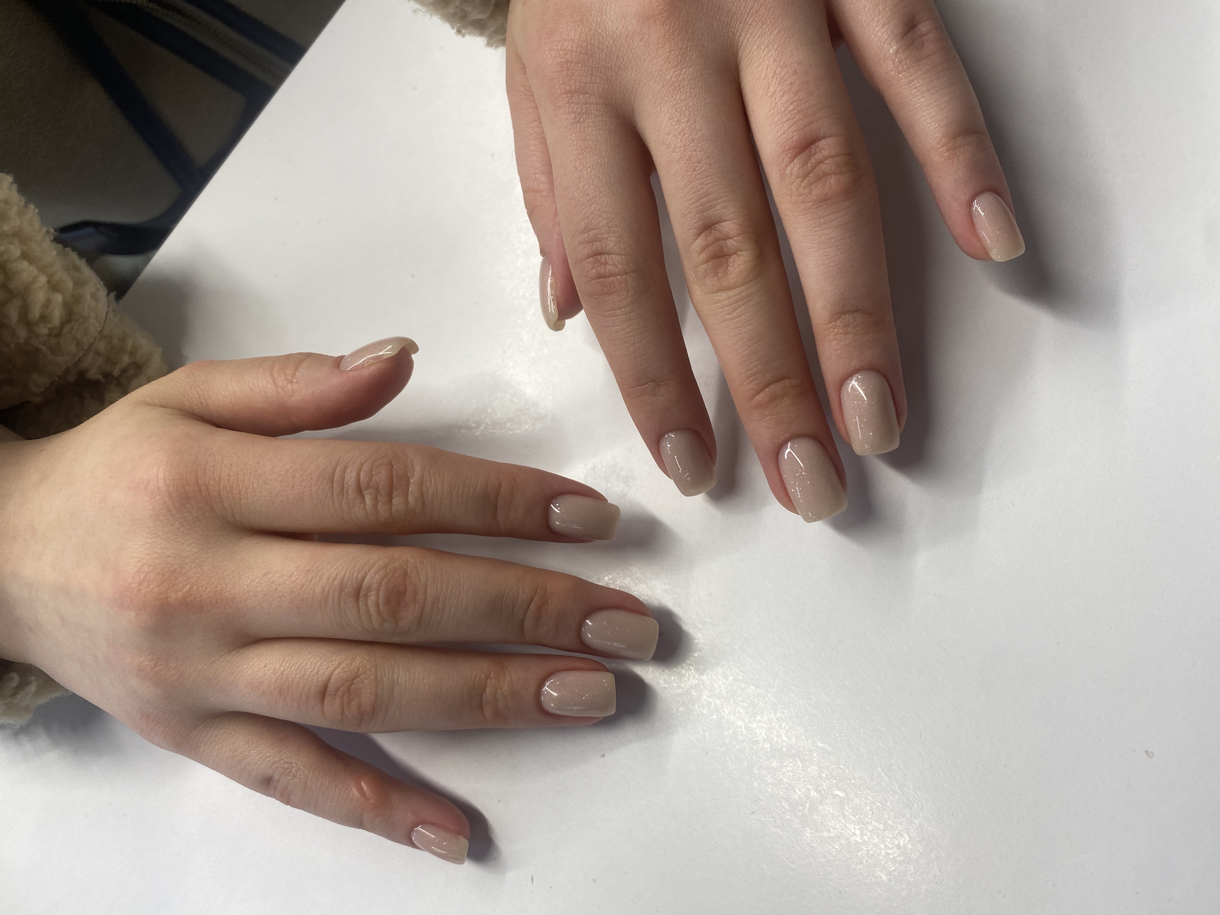 однотон, на каждый день, Маникюр, натуральный, лак с блестками