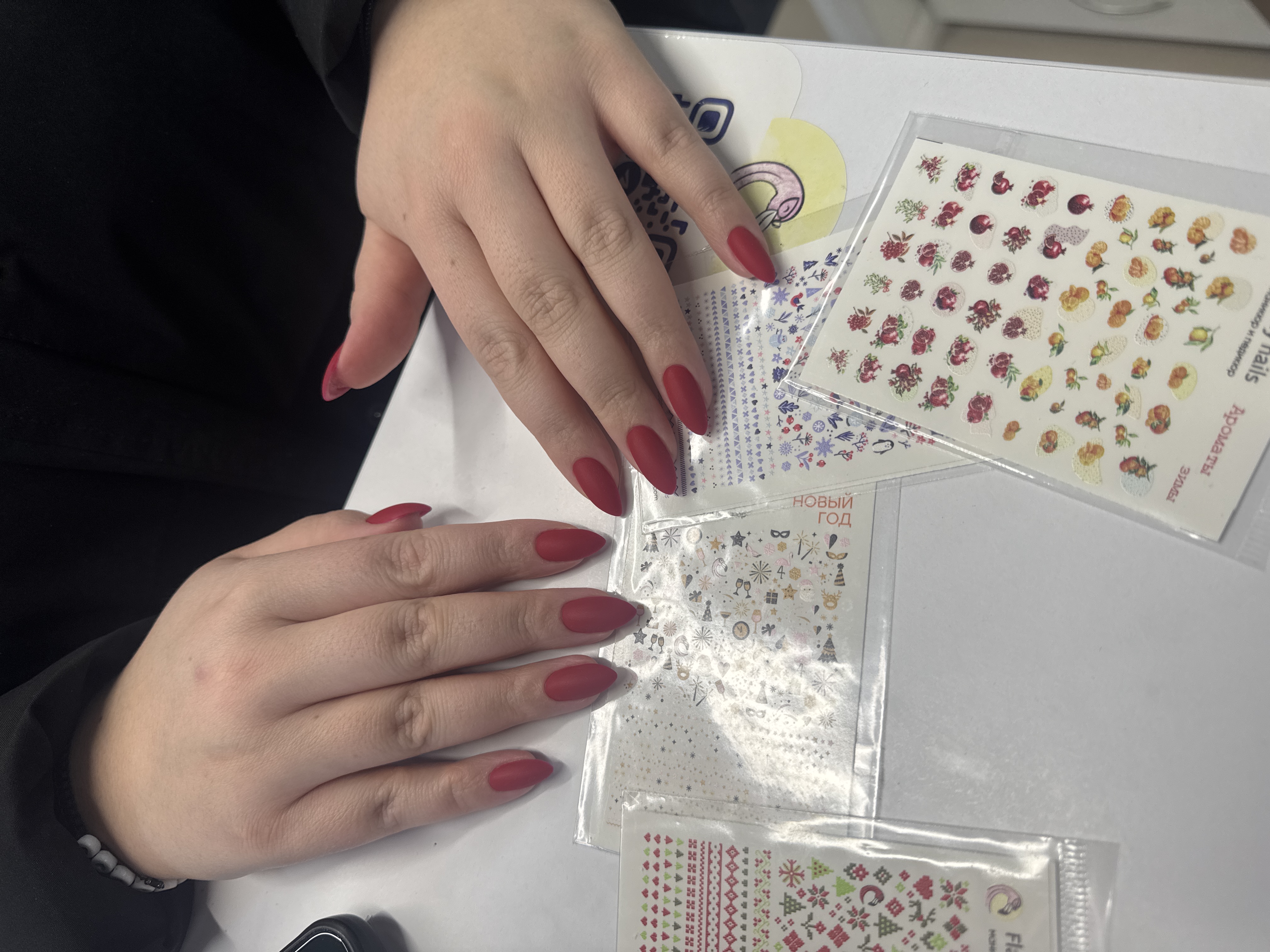 однотон, Маникюр, бордовый, на каждый день