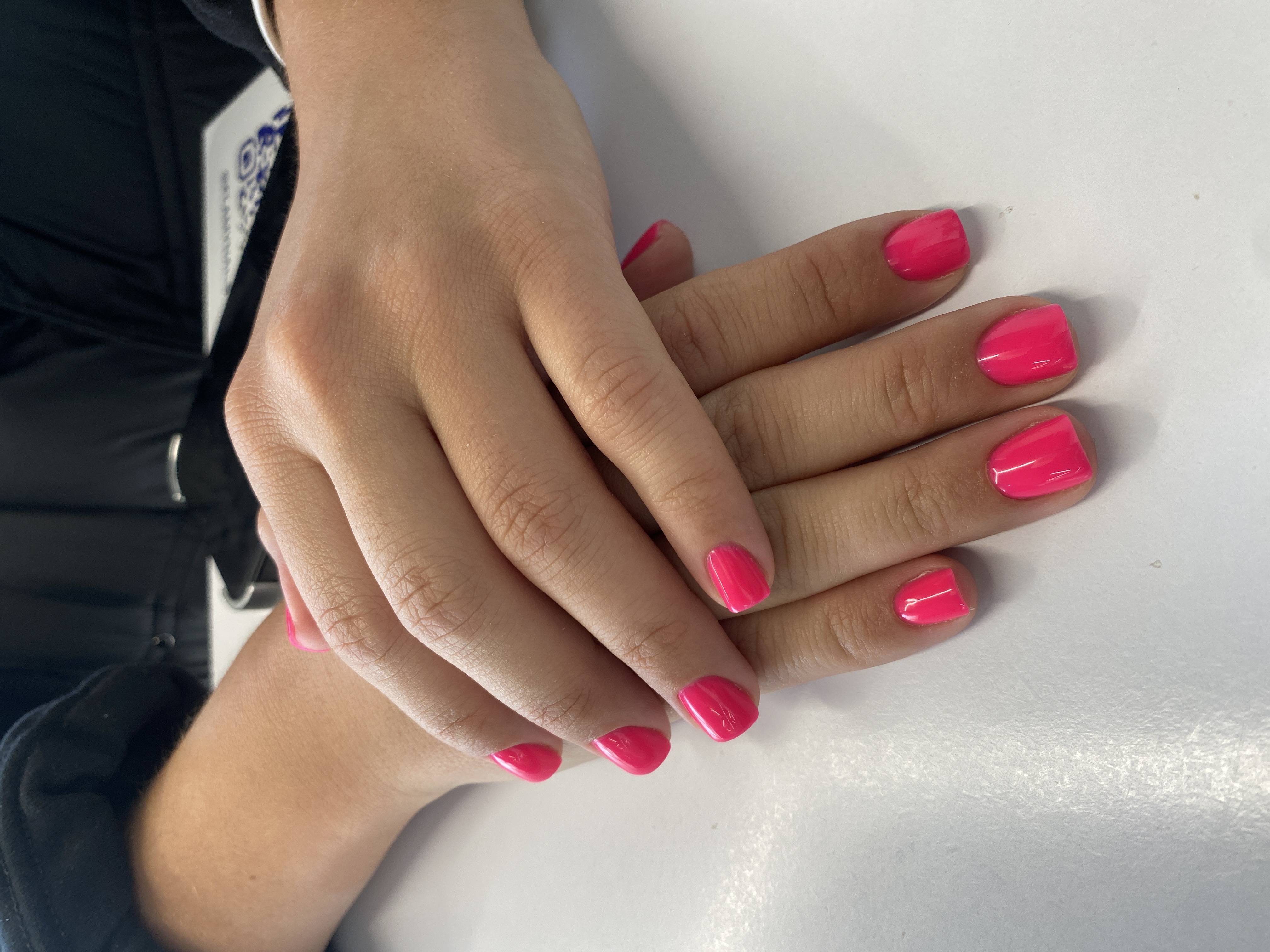 однотон, Маникюр, фуксия, на каждый день