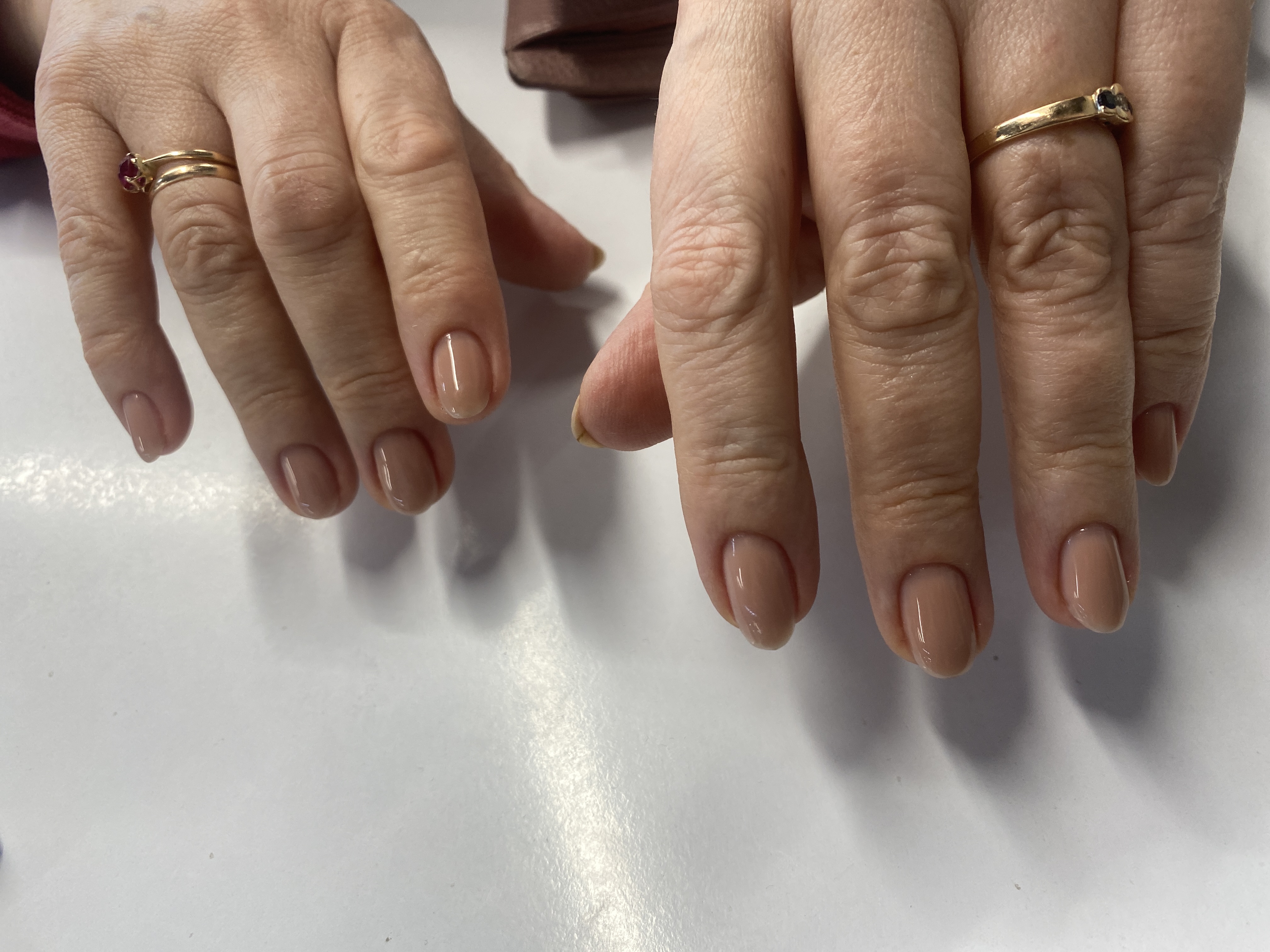 Маникюр, однотон, нюд, натуральный, на каждый день