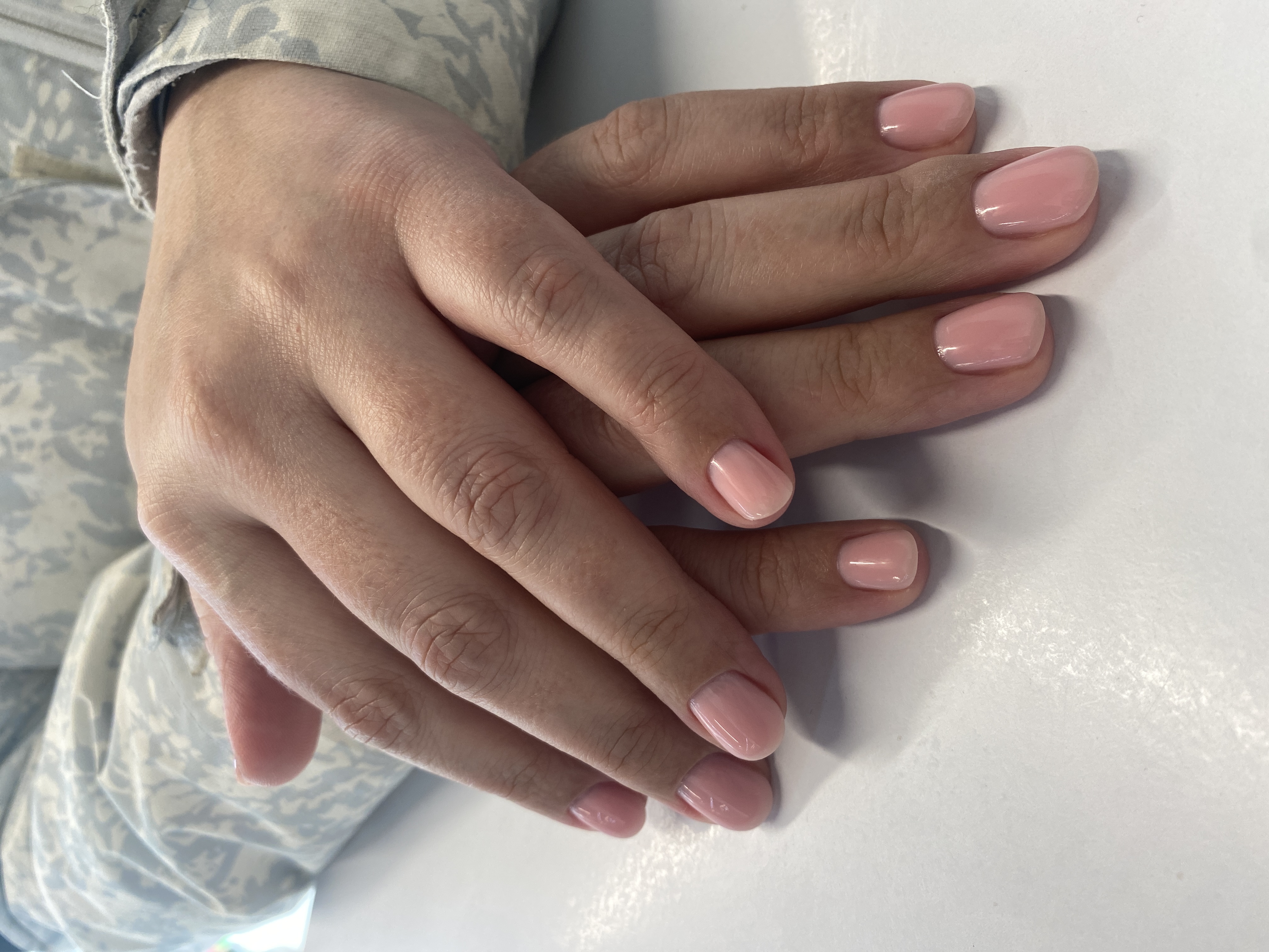 Маникюр, однотон, нюд, розовый, на каждый день