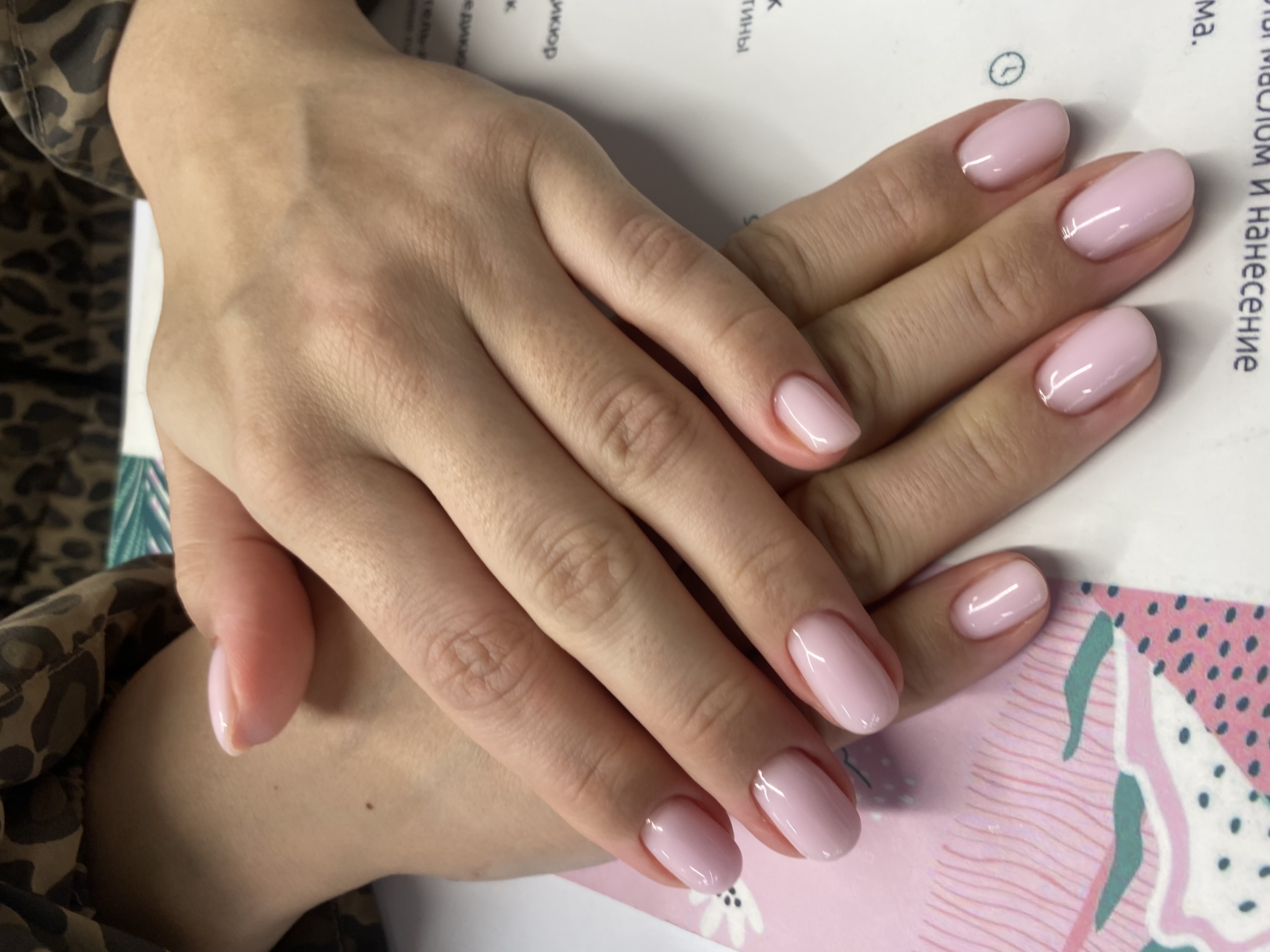 однотон, на каждый день, Маникюр, нюд, молочный