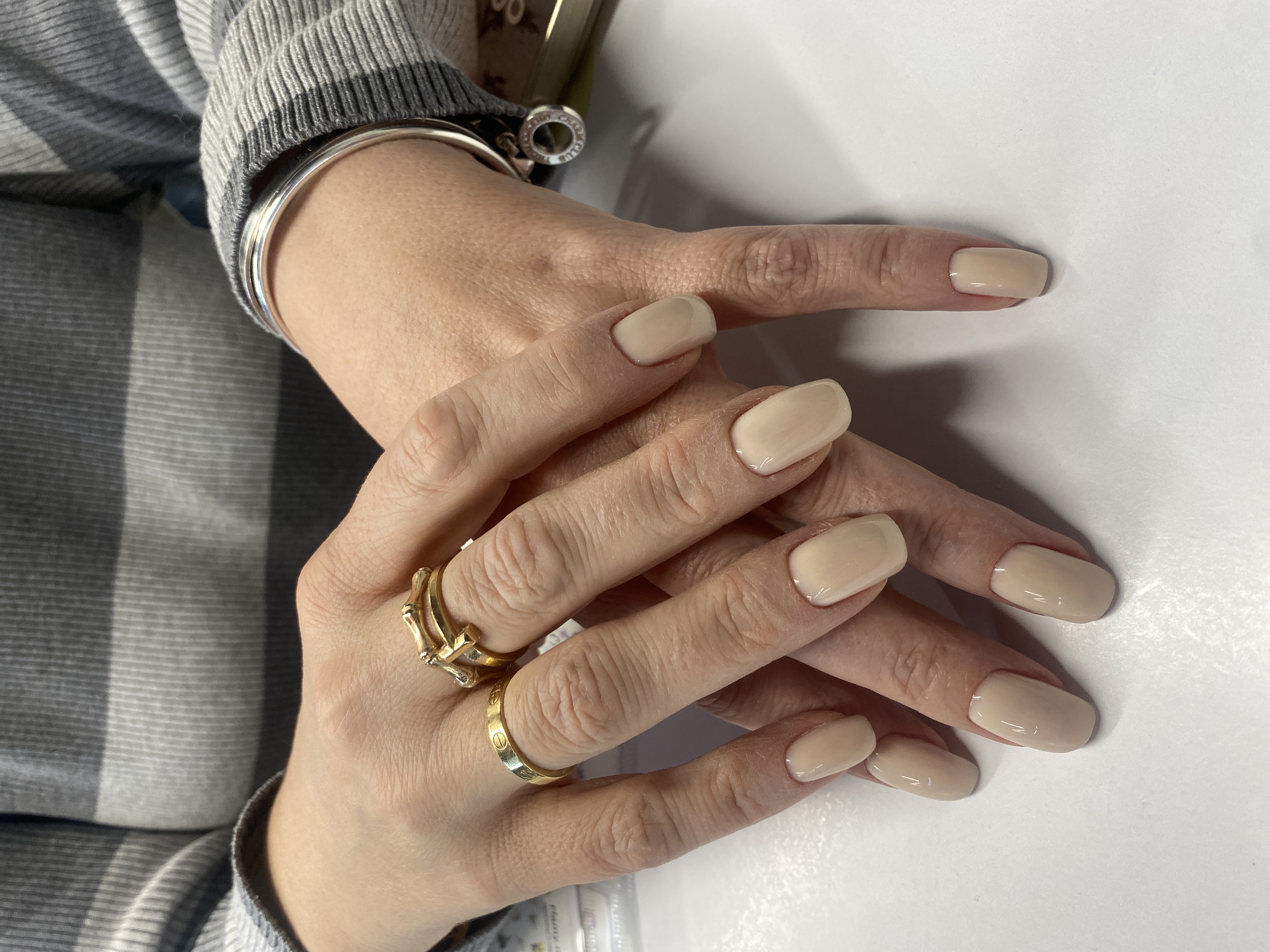 однотон, Маникюр, на каждый день, молочный, нюд