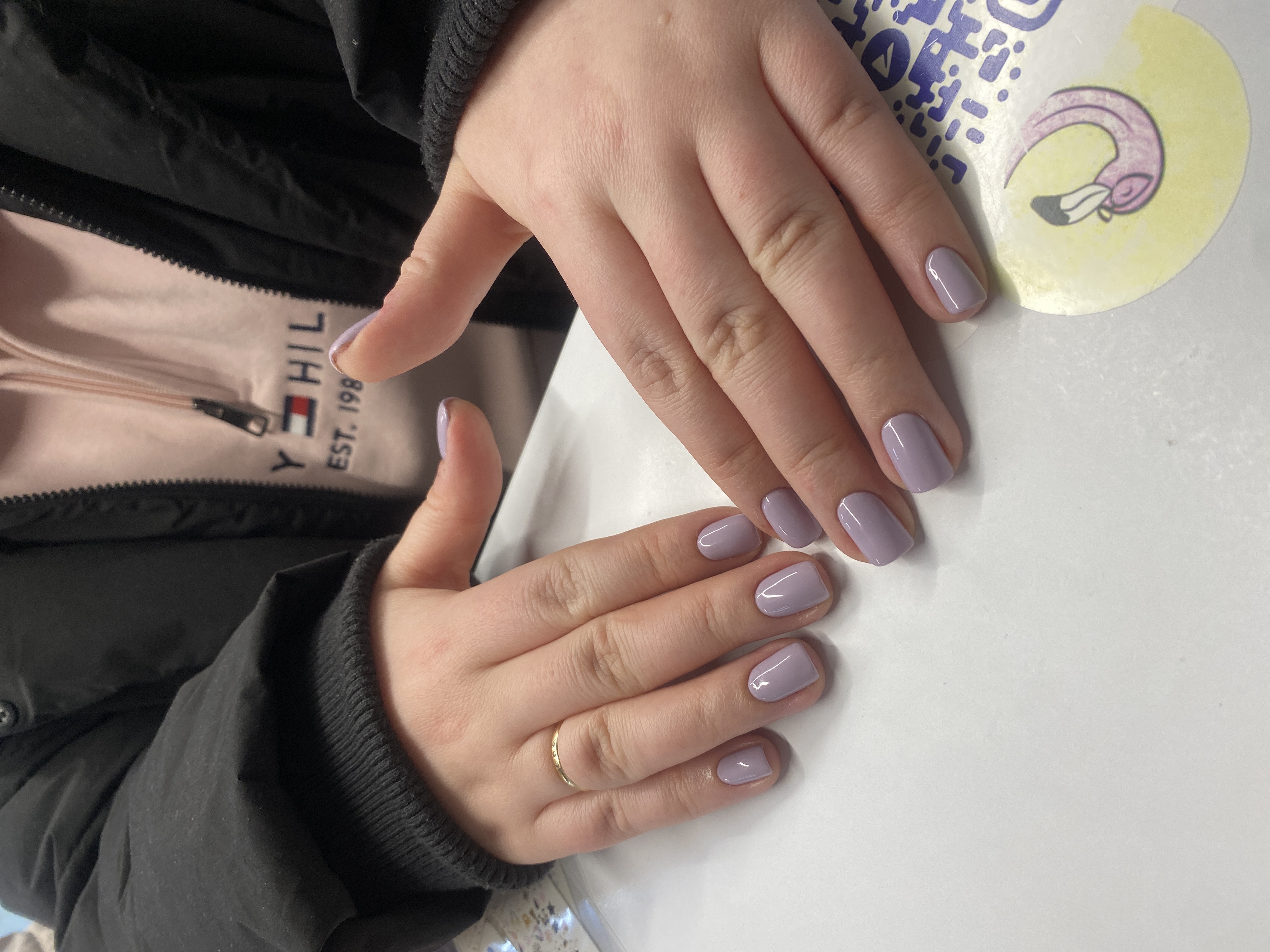 Маникюр, нюд, на каждый день, однотон, серый, нежный