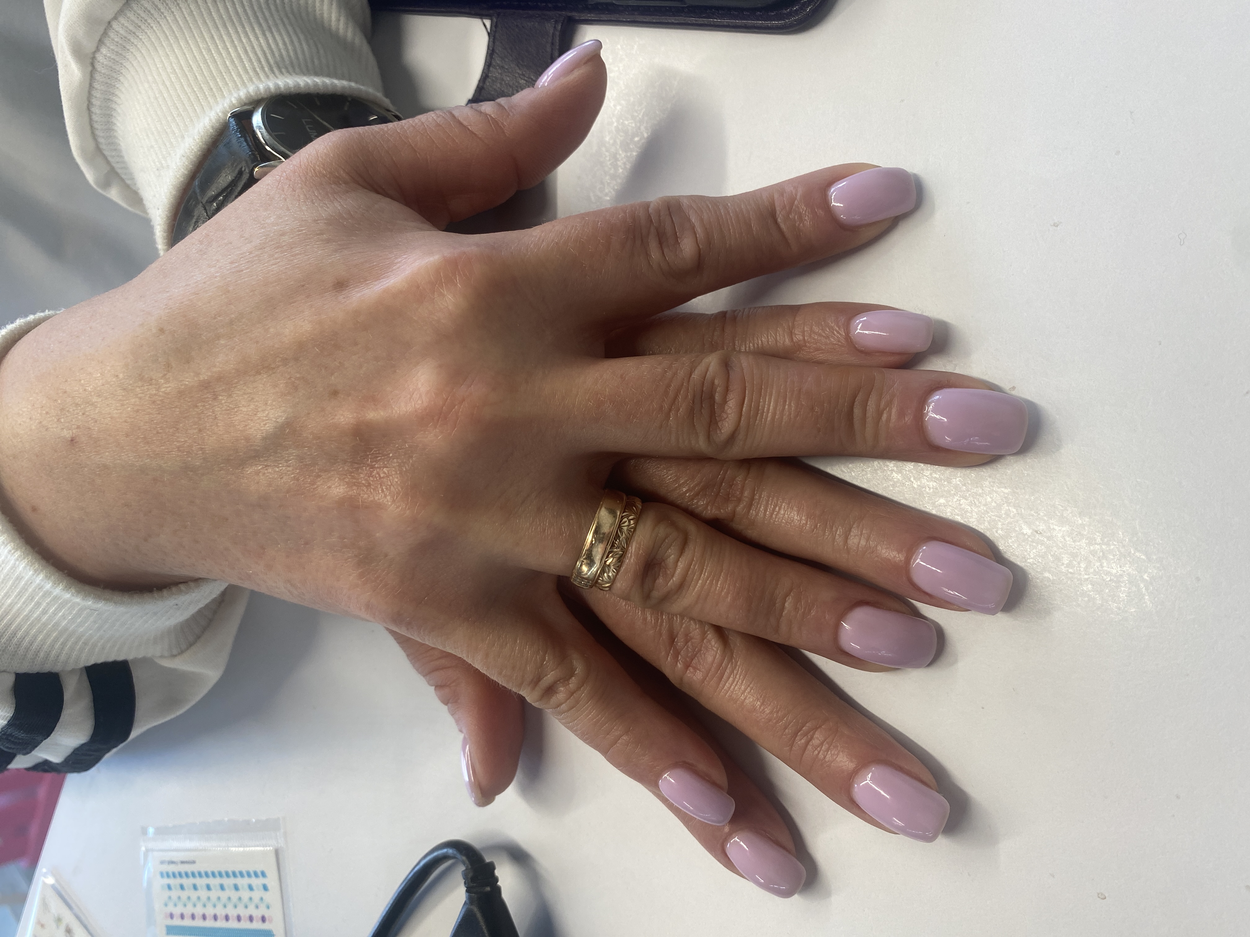 однотон, Маникюр, нюд, белый, на каждый день