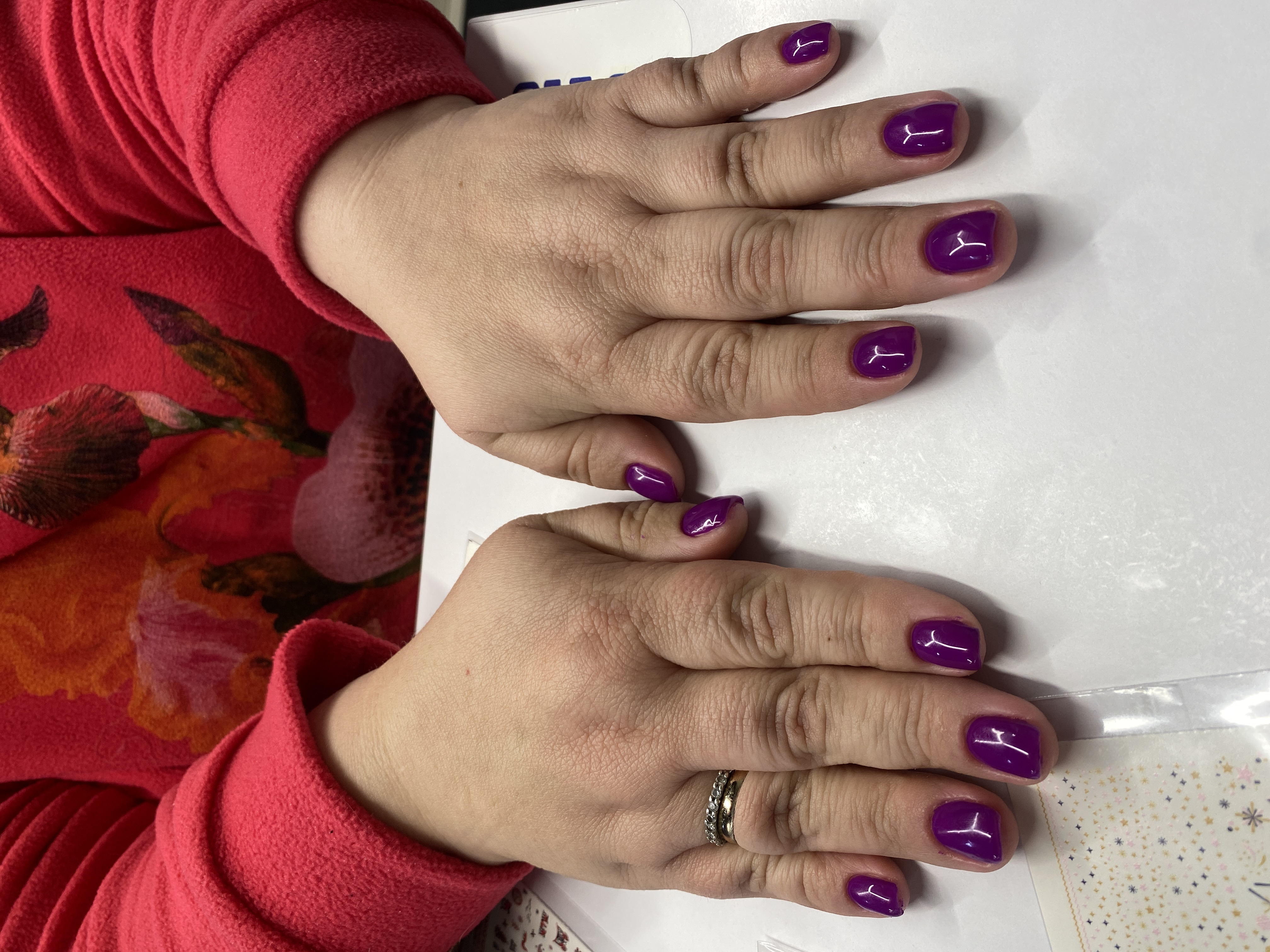 однотон, Маникюр, на каждый день, фиолетовый