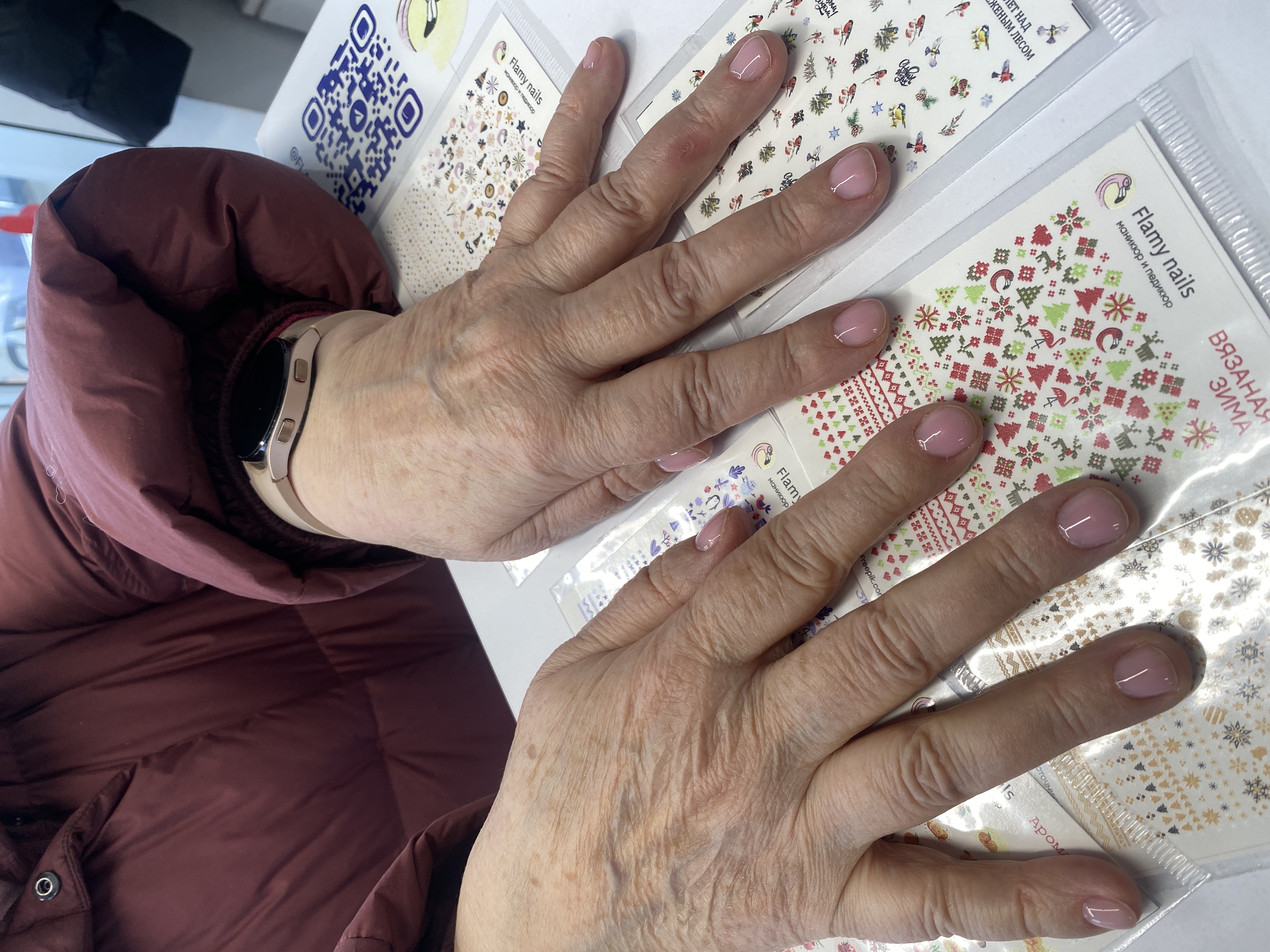 однотон, Маникюр, на каждый день, розовый