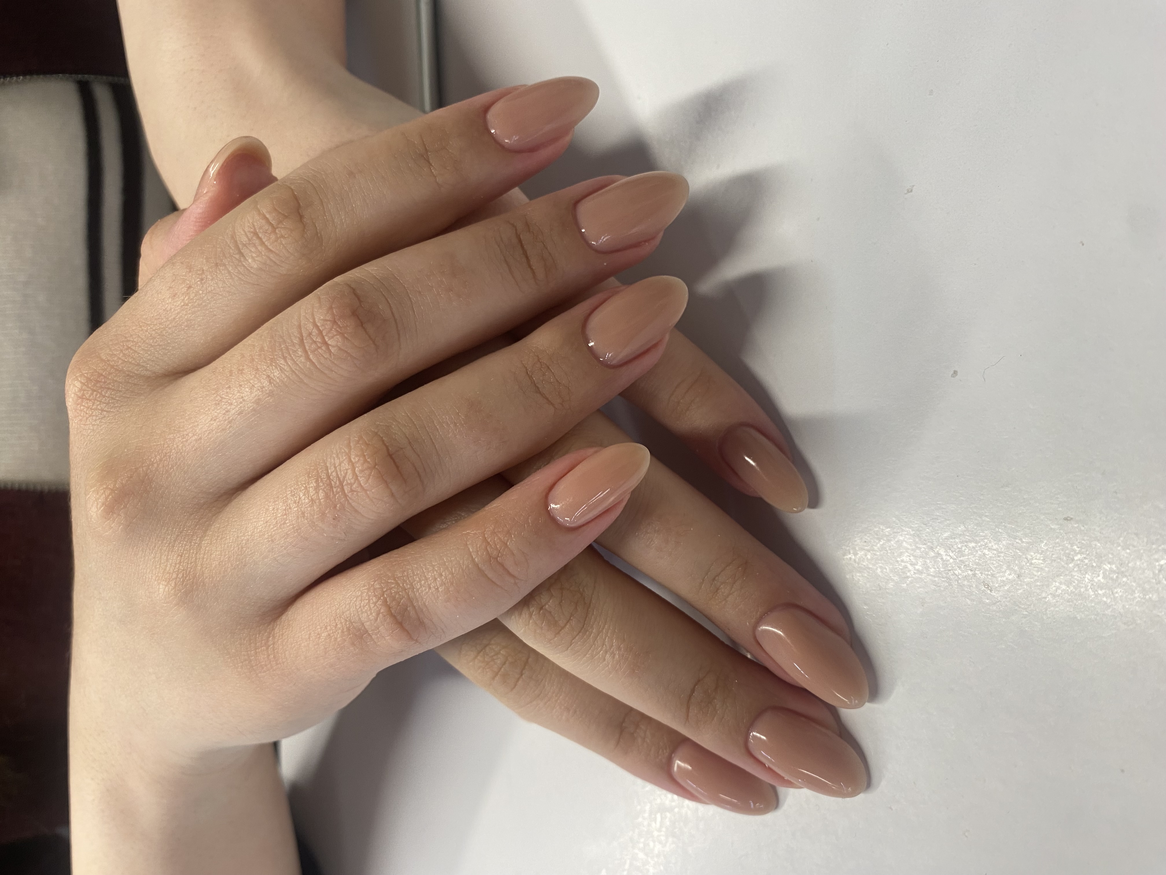 Маникюр, на каждый день, однотон, нюд, нежный, бежевый